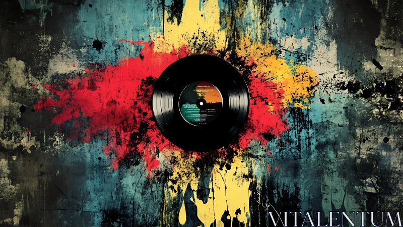 Vinyl at the heart of bold splashes and urban color play.