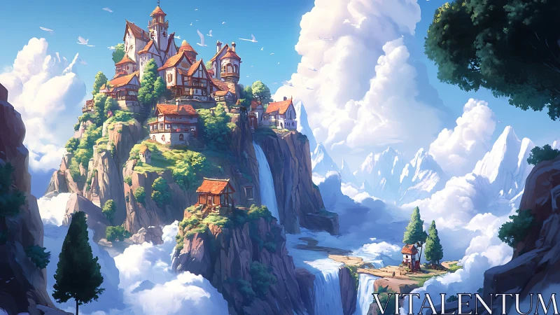 Gravity-Defying Castle Perches Upon Cliff's Vertigo-Inducing Peak