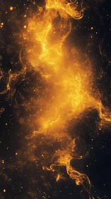 Luminescent Plasma Current Through Cosmic Void.