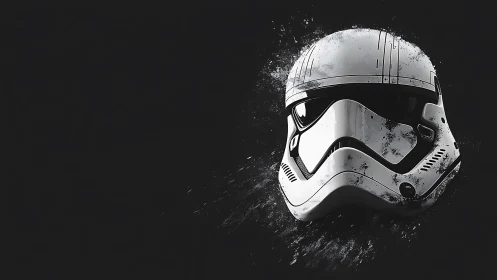 Helmeted silence splashes out of the galactic midnight void