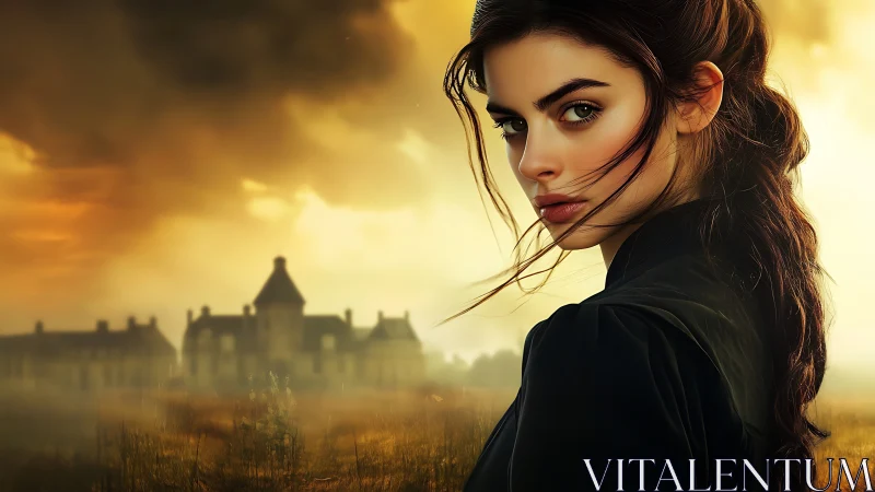 Stormlit heiress watching a haunted manor remember her.