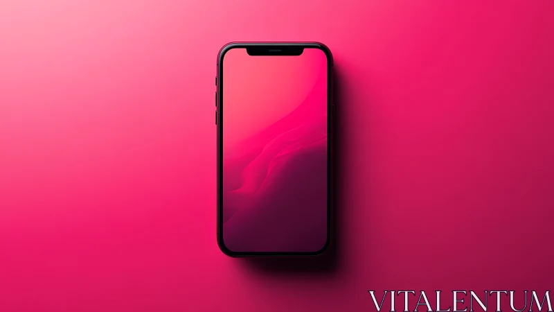 Dark Mirror Glowing: smartphone in neon void.