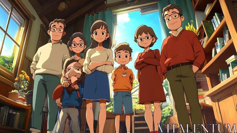 Sunny family gathering glows with gentle smiles and shared warmth