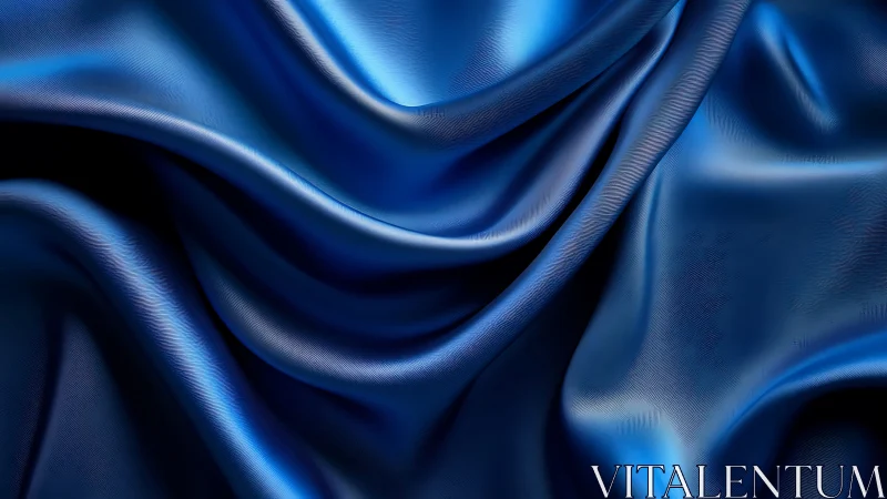Soft sapphire folds in gently shimmering blue fabric.