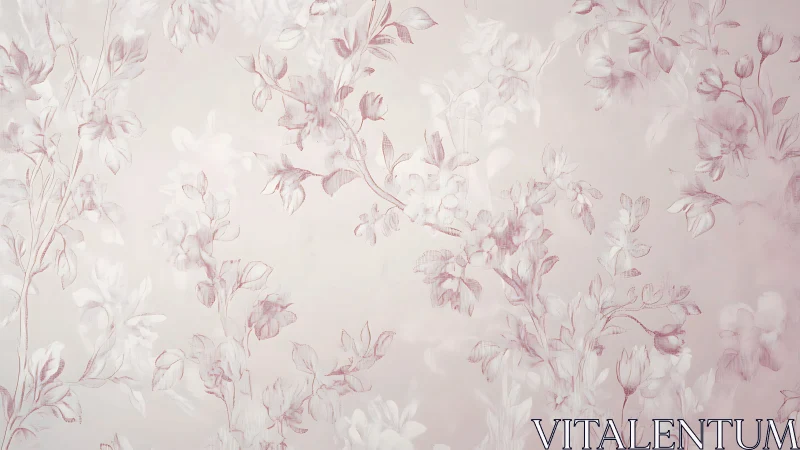 Soft blush floral whispers drifting across gentle light.