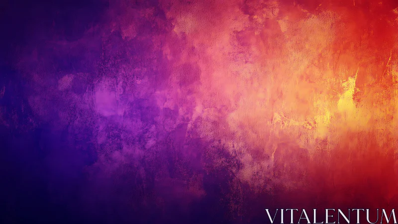 Textured gradient wall with purple to orange diffuse color transition
