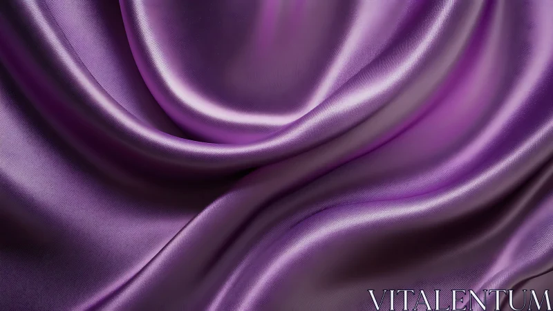 Purple satin fabric with smooth folds and soft sheen.