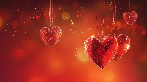 Crystalline Hearts Suspended in Luminous Reverie.