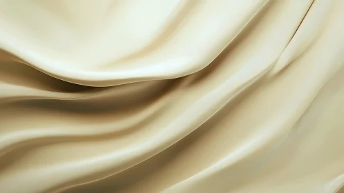 Cream satin folds in soft flowing abstract drapery.