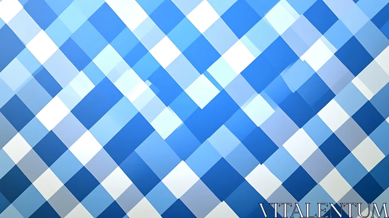Gentle blue diamond pattern brings calm geometric energy