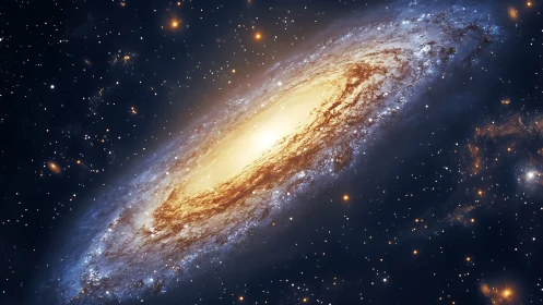 Spiraled Stardust Carousel Whirling Through Deep Space.