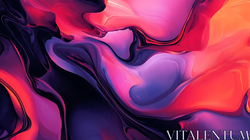 Molten neon tides swirl through liquid dusk and dawn light