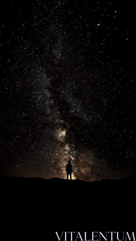 Silhouette observer aligned under dense Milky Way galactic core