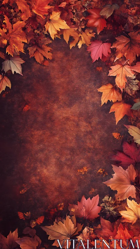 Rustling autumn leaves framing a cozy seasonal pause.