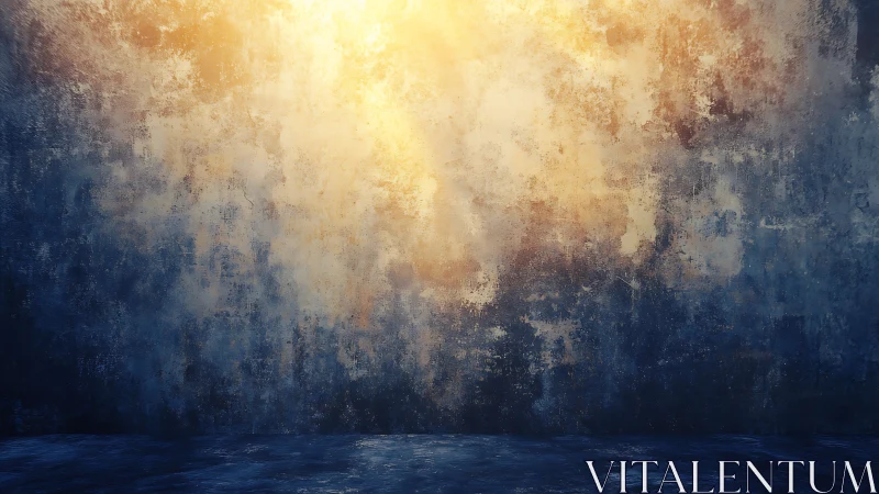 Textured wall backdrop with warm light gradient effect.