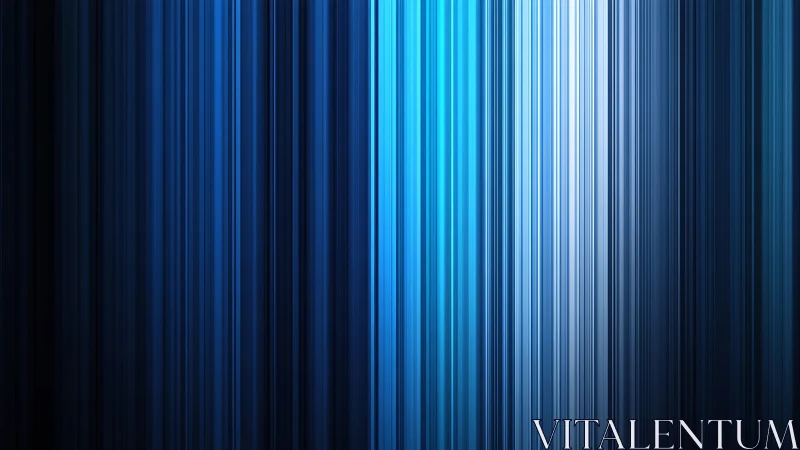 Vertical cyan-blue light streak gradient defines luminous spectral bands