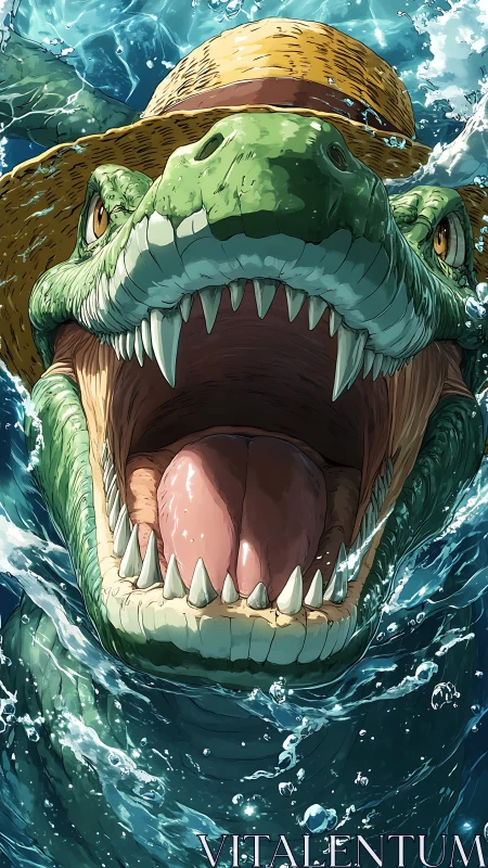 Sunhat Swamp Titan Laughing Through Tidal Chaos.