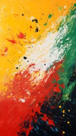 Colorful abstract splash celebrates bold expressive energy
