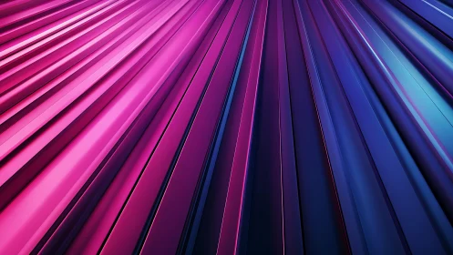 Futuristic geometric pattern with radiant pink and blue metallic lines.