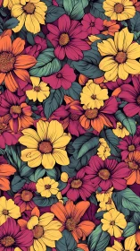 Vibrant Floral Garden Bursting With Color and Joy