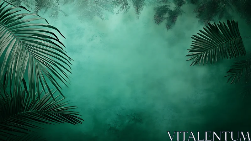 Soft jungle greens framing a calm, misty daydream.