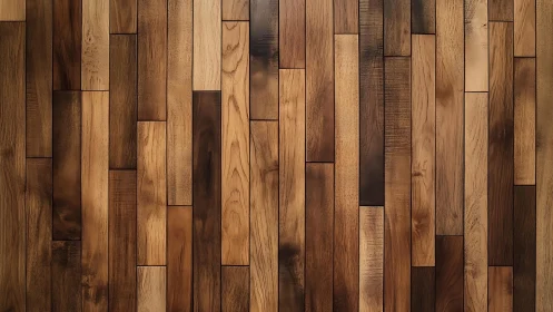 Natural wooden floor planks in warm tones, modern rustic style.