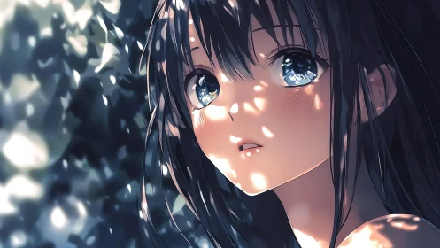 Dappled starlight tiptoes across a wide eyed daydreamer