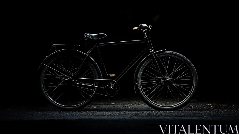 Classic Step-Through Bicycle with Fenders, Leather Saddle, Chain Guard.