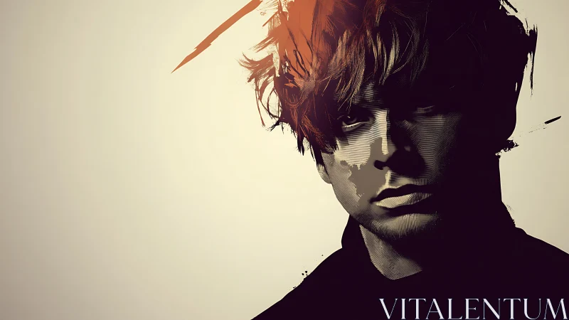 Brooding portrait captures quiet strength in warm shadows