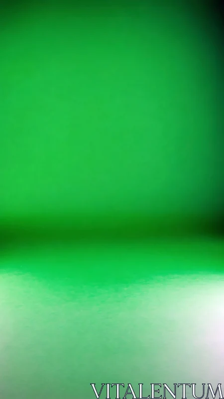 Emerald hush horizon where glowing green space waits.