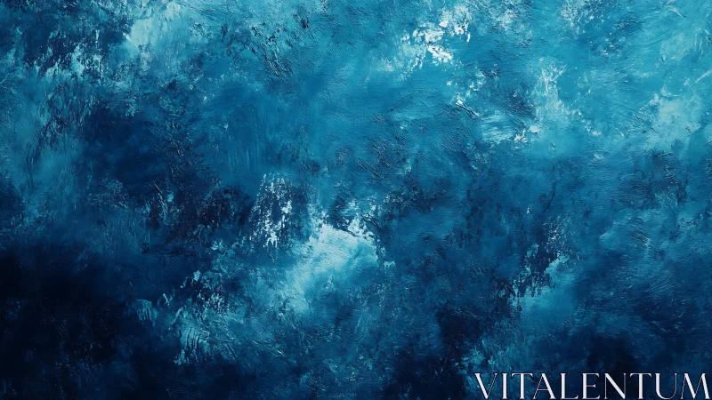Deep textured blue abstract background with rich brushwork.