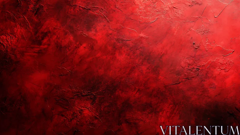 Crimson textured abstraction reveals layered scarlet depth.
