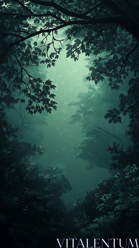 Emerald Veil: Luminous Forest Portal.