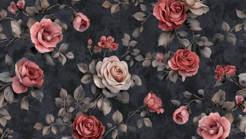 Garden's Velvet Whispers Dance Across Charcoal Dreams