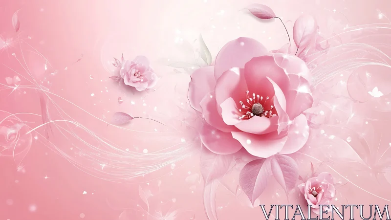 Layered Peony Morphology with Chromatic Gradient Composition.