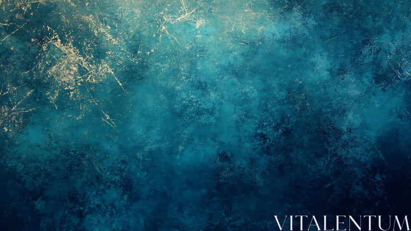 Textured blue abstract surface shows layered tonal variations