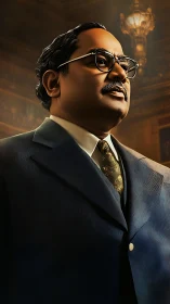 Warm portrait of dignified leader in golden evening light.