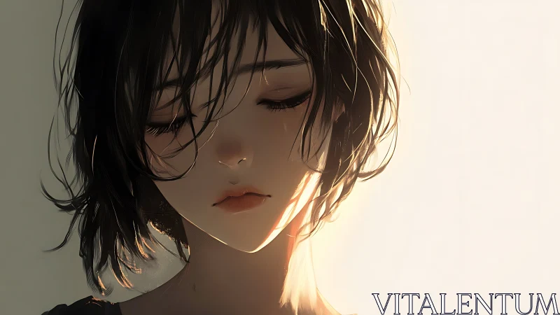 Soft morning light brushes a quiet girl&rsquo;s thoughtful face