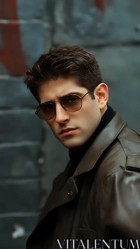 Cool urban portrait captures quiet confidence and style