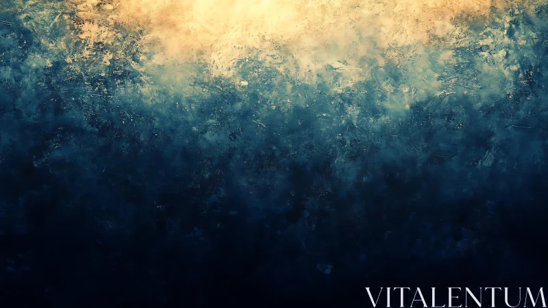 Abstract gradient field renders atmospheric light over depth