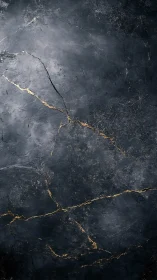 Dark cracked stone texture with subtle gold vein lines.