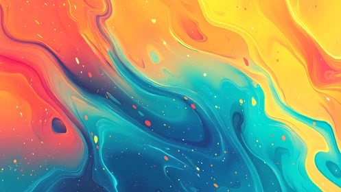 Gradient fluid dynamics render maps warm–cool spectral flow fields