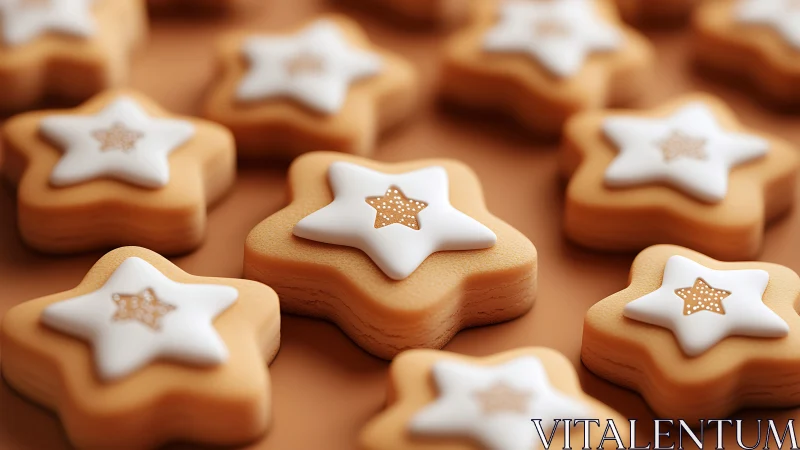 Sugar stars quietly orbit in a caramel colored cookie galaxy