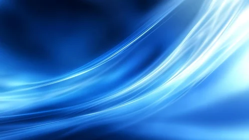 Abstract blue waves digital background with smooth light effects.