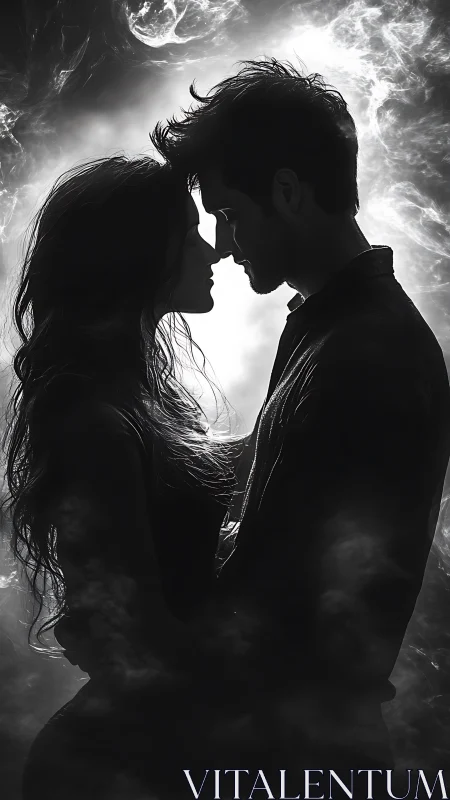 Two Souls in an Intimate Moment of Connection