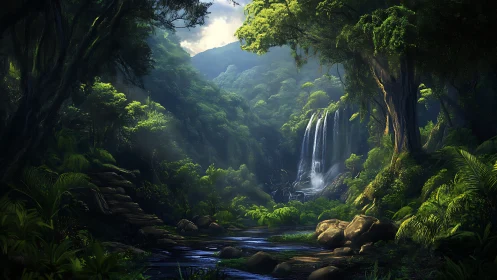 Emerald Canyon's Cascading Heart: Nature's Secret Sanctuary.