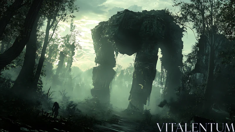 Forest giant awakens in misty ruins of a forgotten age.