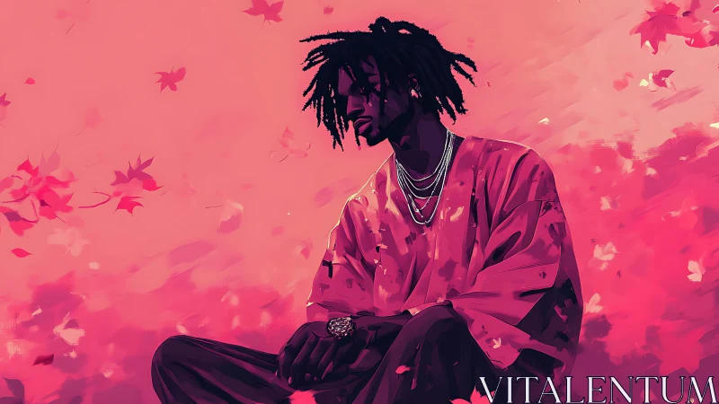 Soft autumn breeze settles around a reflective young dreamer