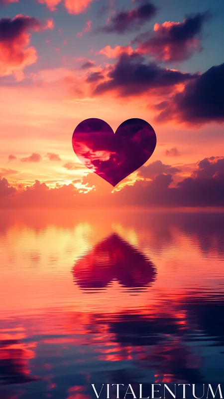 Heart Eclipse Over Burning Waters.