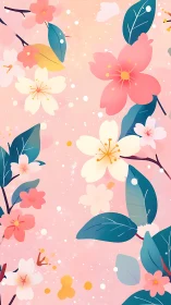 Pastoral Bloom: Floral Composition with Teal Foliage.